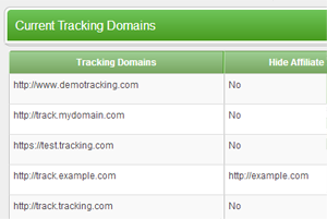 Setting up your tracking domains within the admin