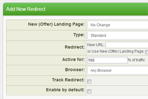 Create redirects based on time, affiliate, offer and more
